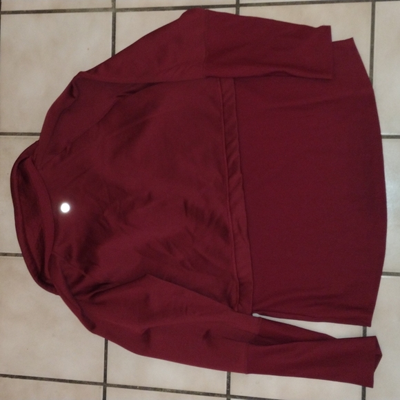 Avia Maroon Half Zip Pullover Long Sleeve Top EUC - Picture 11 of 11